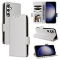 thumbnail image 1 of for Samsung Galaxy A16 4G/5G Case, Classic Design PU Leather Wallet Magnetic Closure Flip Case with Kickstand Card Holder Slot Shockproof Protective Cover for Samsung Galaxy A16 4G/5G - White, 1 of 6