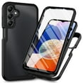 thumbnail image 1 of for Samsung Galaxy A16 5G/4G Phone Case with Screen Protector, Shockproof Soft TPU Bumper Rugged Clear Hard PC Back Shell Anti-Scratch All-inclusive Case Cover for Samsung A16 5G/4G, Black, 1 of 5