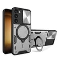 thumbnail image 1 of for Samsung Galaxy A16 5G/4G Rugged Case, Case with Ring Holder Stand, Camera Lens Sliding Cover, Support Magnetic Car Mount Holder, Shockproof Protective Case for Samsung Galaxy A16 5G/4G, Silver, 1 of 11