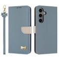 thumbnail image 1 of for Samsung Galaxy A16 5G/4G Wallet Case, Magnetic Closure & Adjustable Kickstand & Card Slots & Shoulder Strap & Wrist Strap Full Body Protection Rugged Phone Case for Galaxy A16 5G/4G, Blue, 1 of 9