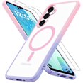 thumbnail image 1 of for Samsung Galaxy A16 5G Case with 2X Screen Protector, Magnetic Military Grade Shockproof Case Translucent Back Slim Rugged Bumper Cover for Galaxy A16 5G Phone Case-6.7 inch, Purple-Blue, 1 of 7