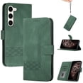 thumbnail image 1 of For Samsung Galaxy A16 5G Case, Allytechgroup Wallet with Wrist Strap, Flip Stand, Card Slots, Premium PU Leather, Retro Bumper Shockproof Phone Cover,Darkgreen, 1 of 6