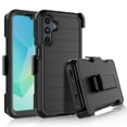 thumbnail image 1 of For Samsung Galaxy A16 5G Case with Built-in Screen Protector and Belt-Clip Holster, Tekcoo Military Grade Shockproof Rugged Full Protective Phone Case Kickstand Cover for Galaxy A16 5G - Black, 1 of 10
