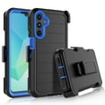 thumbnail image 1 of For Samsung Galaxy A16 5G Case with Built-in Screen Protector and Belt-Clip Holster, Tekcoo Military Grade Shockproof Rugged Full Protective Phone Case Kickstand Cover for Galaxy A16 5G - Blue, 1 of 10