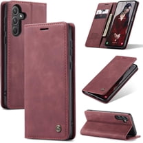 For Samsung Galaxy A16 5G Case, Classic Design Leather Wallet Magnetic Closure Flip Case with Kickstand Card Holder Slot Shockproof Protective Cover for Samsung Galaxy A16 5G