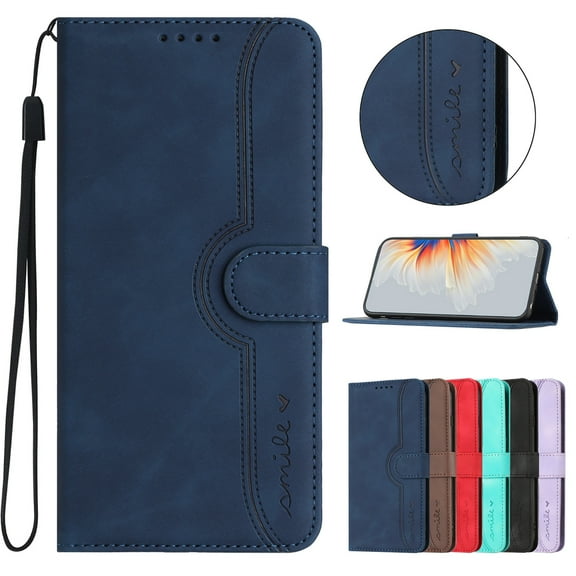 For Samsung Galaxy A16 5G Case Wallet for Women Men, Premium PU Leather Slim Fit Cards Holders Flip Cover Stand Anti-Scratch Shockproof Stylish Phone Case for Samsung Galaxy A16 5G, Darkblue