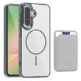 thumbnail image 1 of For Samsung Galaxy A16 5G Magnetic Clear Phone Case,Magnetic Detachable Card Slots Holder Wallet,Compatible with Mag-safe,Crystal Transparent Shockproof Protective Rugged Phone Case,Gray, 1 of 8