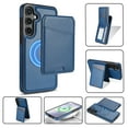 thumbnail image 1 of For Samsung Galaxy A16 5G Magnetic Detachable Wallet Case,With Kickstand,Compatible With Magsafe,With Card Slots Flip PU Leather Protective Shockproof Anti-fall Thin Fit Phone Case,Blue, 1 of 10