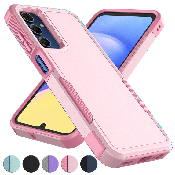 For Samsung Galaxy A16 5G Phone Case, Ebizware Shockproof Case Military Grade Heavy Duty Full Body Protection Rugged Cover for Galaxy A16 5G, Rose Gold