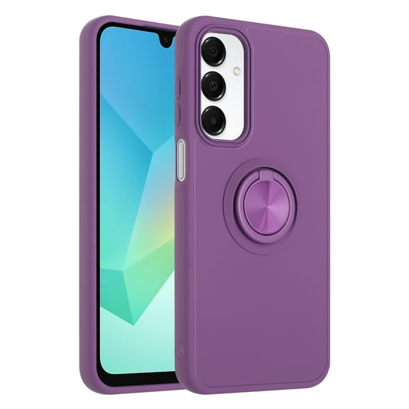 Samsung Galaxy A16 5G Phone Case, Slim Durable Shock Resistant Magenetic Back Ring Kickstand for Samsung Galaxy A16 5G Purple