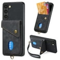 thumbnail image 1 of For Samsung Galaxy A16 5G Wallet Case, Premium PU Leather Back Cover Cards Holder Stand Compatible with Car Mount RFID Blocking Hand Wrist Full Protective Phone Case for Women Girls, Black, 1 of 7