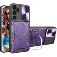 thumbnail image 1 of for Samsung Galaxy A16 6.7"  Case with Magnetic Ring Kickstand, Rugged Military Grade Shockproof Heavy Duty Case with Slide Camera Lens Cover for Samsung Galaxy A16 JS-Purple, 1 of 9