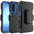 thumbnail image 1 of For Samsung Galaxy A17 5G Case with Built-in Screen Protector and Holster Belt Clip, Military Grade Protection Shockproof Heavy Duty Rugged Kickstand Phone Cover for Galaxy A17 5G Case - Blue, 1 of 9