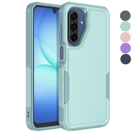 eBizWare For Samsung Galaxy A17 5G Case, Heavy Duty Rugged Shockproof Cover [Military Grade Protection] Dual Layer Cell Phone Case for Samsung Galaxy A17 5G - Mint Green