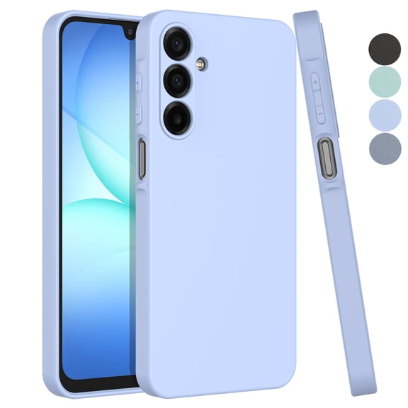 For Samsung Galaxy A17 5G Case, Liquid Silicone Phone Case for Samsung Galaxy A17 5G, Ebizware Shockproof Full-Body Protective Rugged Rubber Slim Cover with Microfiber Lining - Lavender