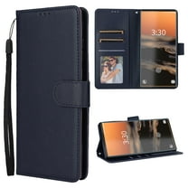 for Samsung Galaxy A17 5G PU Leather Case | Wallet Phone Case with Card Holder | Flip Folio Case/Cover with Stand | Compatible with Samsung Galaxy A17 5G,Darkblue