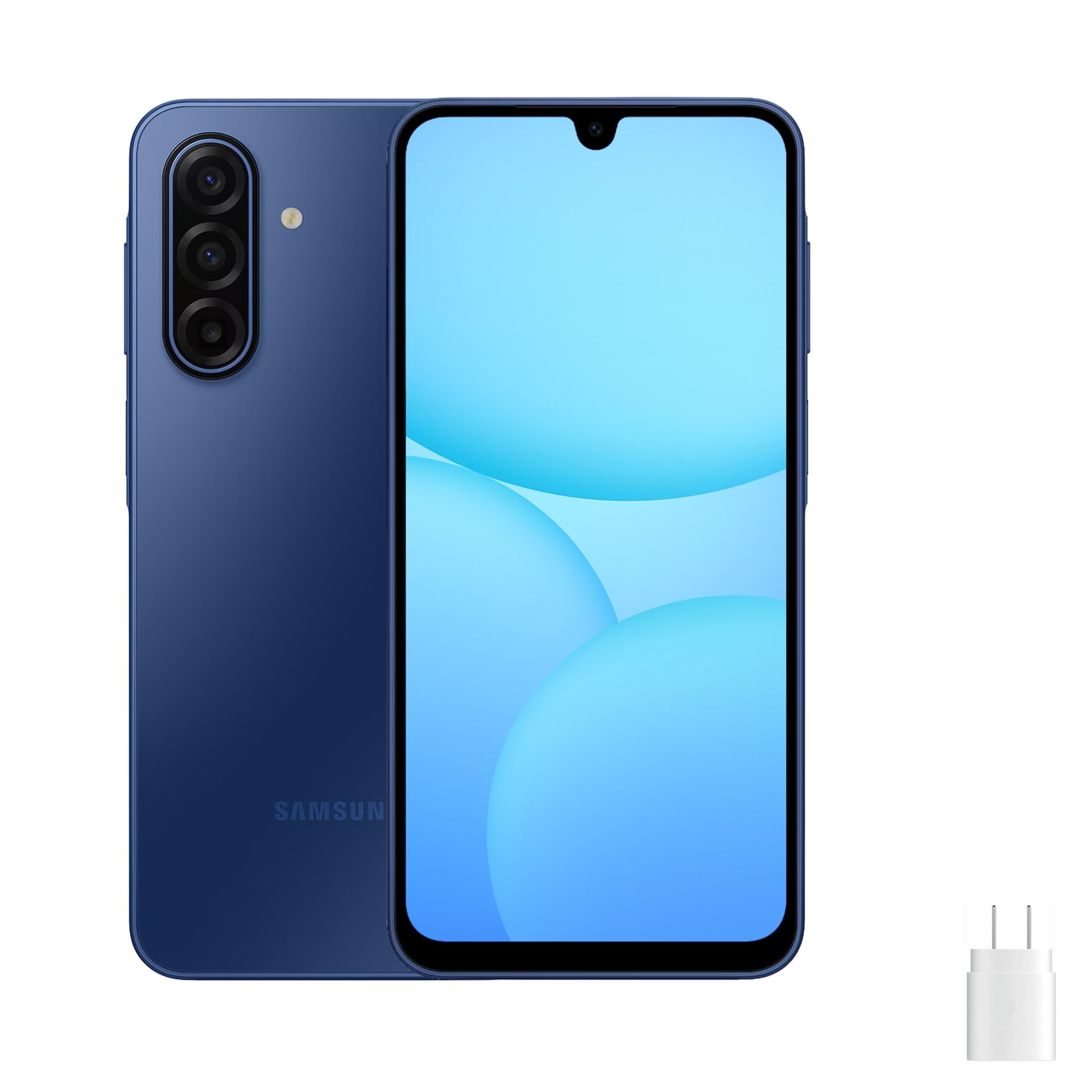 Samsung Galaxy A17 5G Unlocked | 8GB RAM + 256GB Storage | 6.7" AMOLED 90Hz | 50MP Triple Camera | International Version | Works with Most US Networks | 5000mAh Battery – Blue with 25W Fast Charger