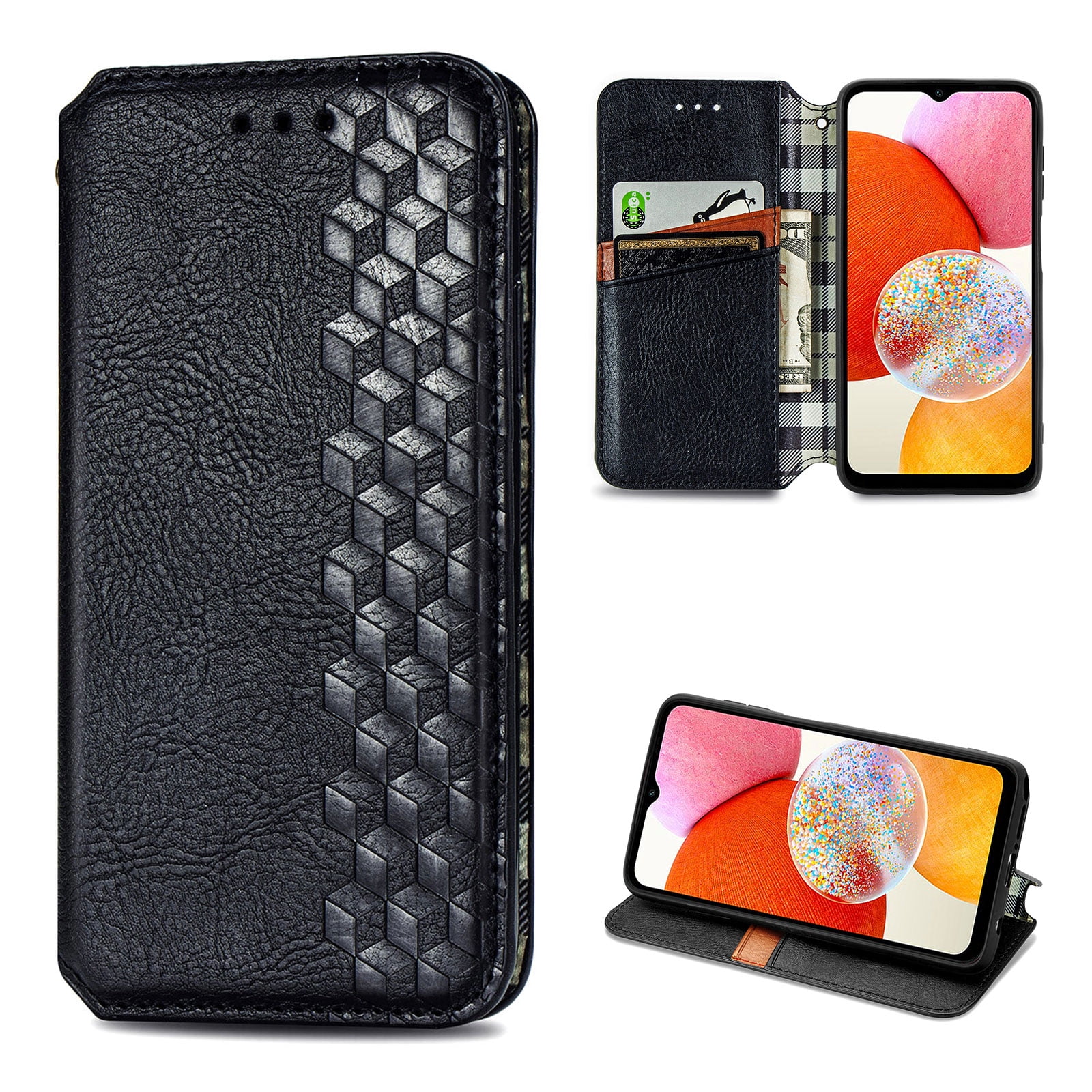 for Samsung Galaxy A17 5G Wallet Case, Vintage PU Leather Flip Case