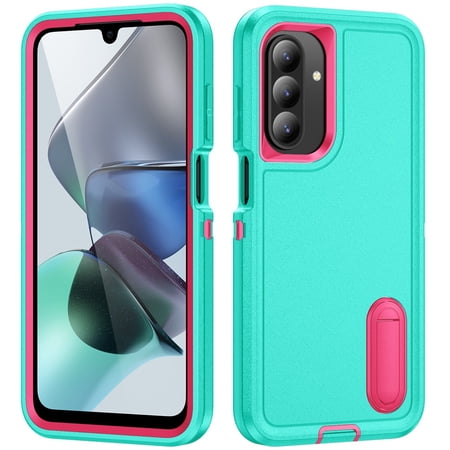 for Samsung Galaxy A17 Case, Samsung Galaxy A17 Phone Case with Built in Kickstand, Shockproof/Dustproof/Drop Proof Heavy Duty Military-Grade Rugged Protective Cover for Samsung Galaxy A17,Green