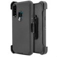 thumbnail image 1 of for Samsung Galaxy A20S Belt Clip Case Phone Case Dual Layer Full-Body Rugged Clear Back Case Drop Resistant Shockproof Case with Built In Screen Protector (Black), 1 of 2