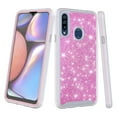 thumbnail image 1 of for Samsung Galaxy A20S Glitter Phone Case Dual Layer Full-Body Rugged Clear Back Case Drop Resistant Shockproof Case with Built In Screen Protector (Pink), 1 of 4