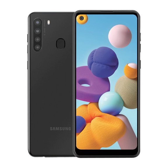 Pre-Owned Spectrum Locked Samsung Galaxy A21 Cell Phone 32GB 3GB RAM Black