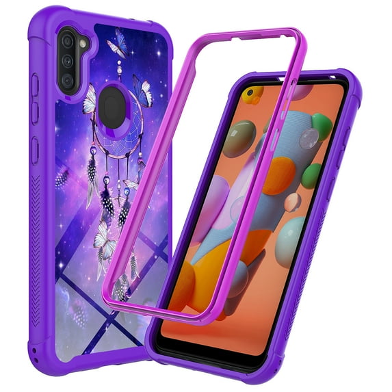 Samsung Galaxy A21 Case, Rosebono Hybrid IMD Design Graphic Anti-Scratch Fashion Cute Colorful Silicone Skin Cover Armor Case for Samsung Galaxy A21 (Dream Catcher)