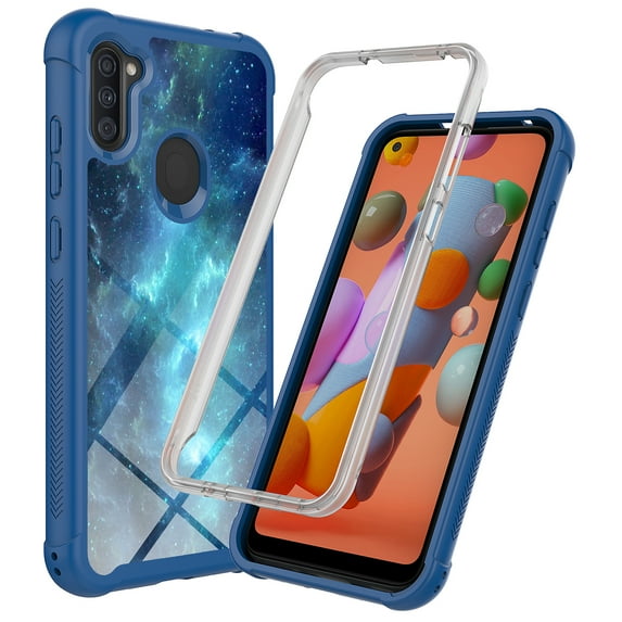 Samsung Galaxy A21 Case, Rosebono Hybrid IMD Design Graphic Anti-Scratch Fashion Cute Colorful Silicone Skin Cover Armor Case for Samsung Galaxy A21 (Galaxy Stardust)