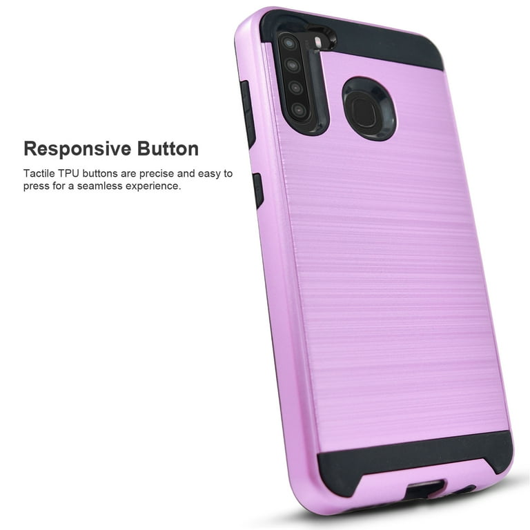 Samsung Galaxy A21 Phone Case, 2-Piece Style Hybrid Shockproof