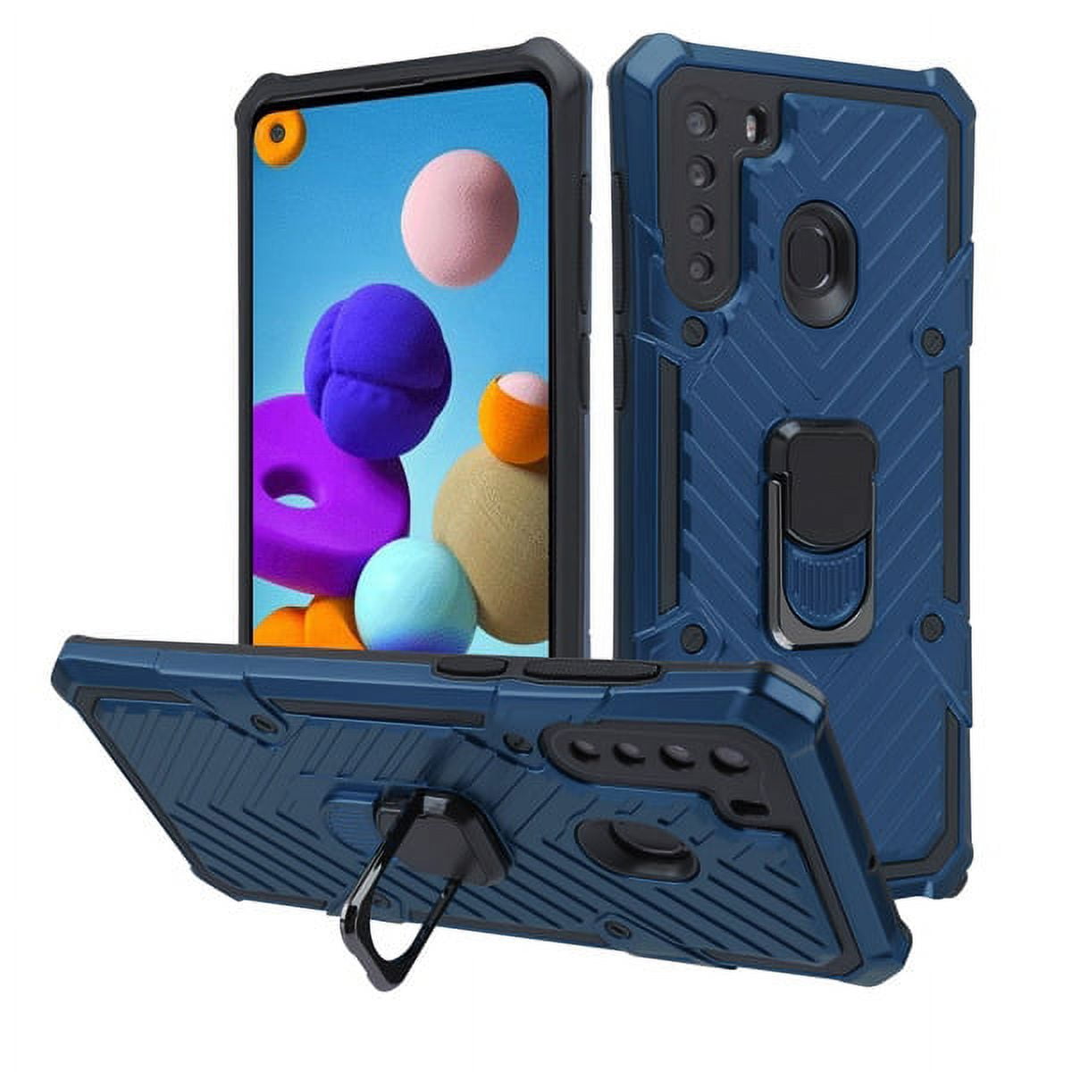 Samsung Galaxy A21 Phone Case with Impact Resistant Defender Metal