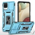 thumbnail image 1 of Samsung Galaxy A22 5G Case with Lens Protection, Galaxy A22 5G Ring Holder with Camera Cover & Kickstand Military Grade Shockproof Heavy Duty Protective Support Magnetic Car Mount Holder, Lightblue, 1 of 7