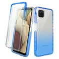 thumbnail image 1 of Samsung Galaxy A22 5G Case With Built-in Screen Protector, Rosebono Hybrid Gradient Transparent Soft TPU Clear Skin Cover 360 Protection Case For Samsung Galaxy A22 5G (Blue), 1 of 5