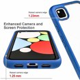 thumbnail image 1 of Samsung Galaxy A22 5G Phone Case, [Not Fit Samsung A21/A12/A20], Transparent Drop Proof Cover-Blue, 1 of 4