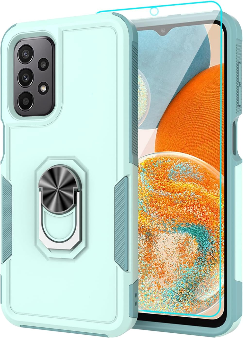 for Samsung Galaxy A23 4G/5G Case with Tempered Glass Screen Protector ...