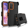 thumbnail image 1 of For Samsung Galaxy A23 5G 2022 6.6" Case, Heavy Duty Rugged Defender Case with [Belt Clip Holster] [Built in Screen Protecotr], Shockproof Full Body Protection Kickstand Cover, Orange, 1 of 8