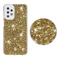 thumbnail image 1 of For Samsung Galaxy A23 5G Case,Cute Glitter Bling Twinkle Stardust with Drop Protection Shockproof Soft TPU Slim Flexible Phone Case Girls/Women Protective case for Samsung A23 5G,Gold, 1 of 6