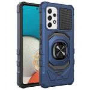 NIFFPD Samsung A23 5G Case, Galaxy A23 5G Case, Heavy Duty Shockproof Phone  Case with Kickstand Support Car Mount for Samsung Galaxy A23 5G Dark  blue&Blue 