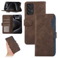 thumbnail image 1 of for Samsung Galaxy A23 5G Premium PU Leather Wallet Flip Case, RFID Blocking Magnetic Card Slots Cash Pocket Kickstand Multifunctional Drop Protective Phone Cover for A23 5G, Brown, 1 of 6