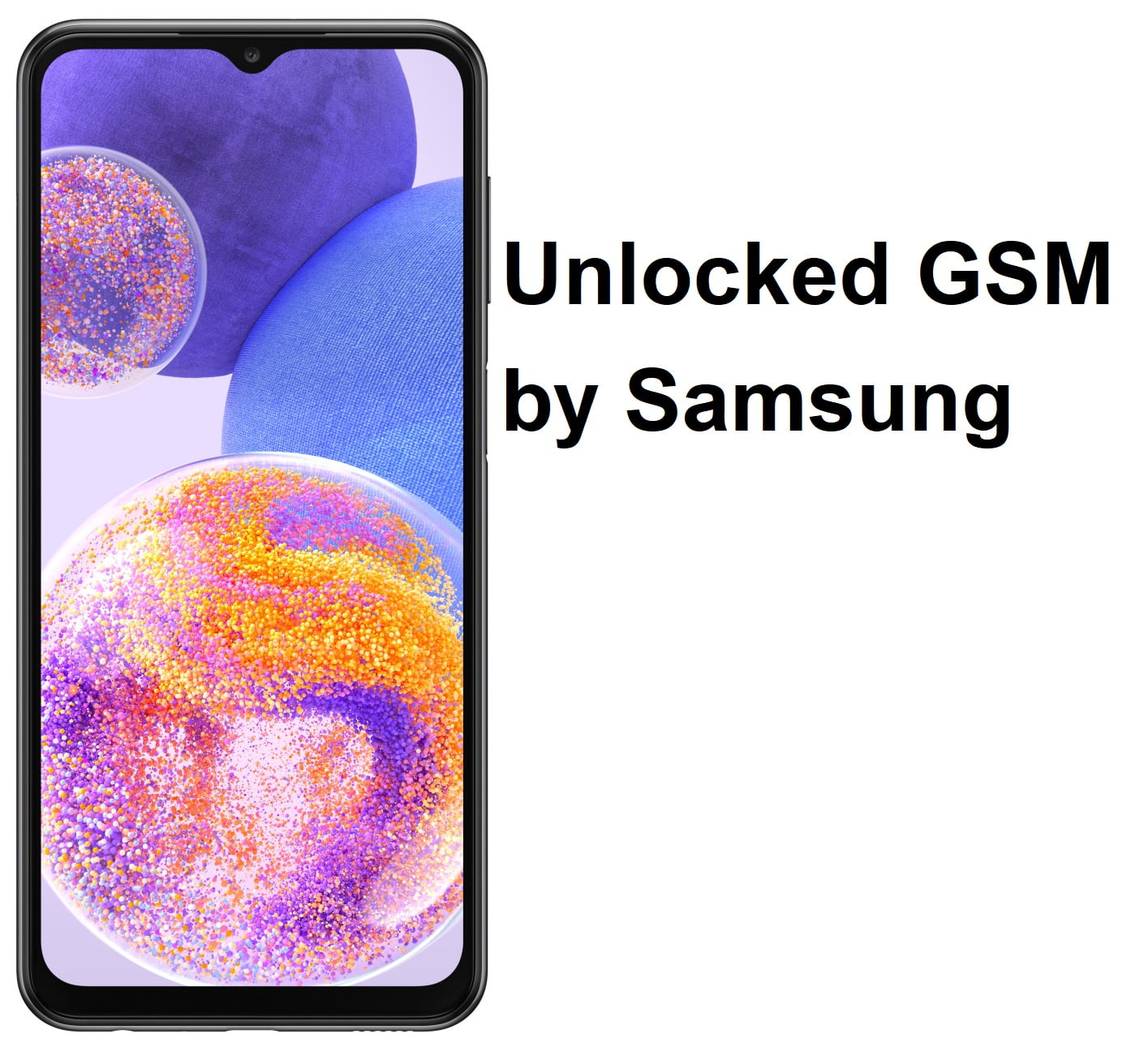 Samsung Galaxy A23 (SM-A235M/DS) Dual SIM,128 GB 4GB RAM, Factory Unlocked  GSM, International Version - No Warranty - (Black)