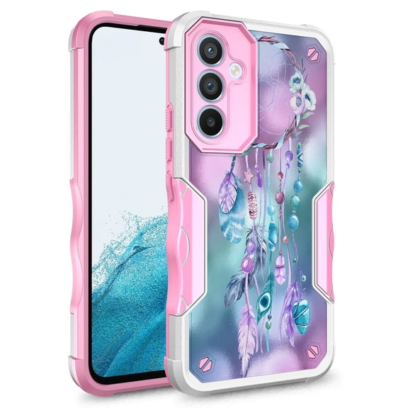 Samsung Galaxy A23 Case, Rosebono Hybrid Dual Layer Graphic Design Pattern Heavy Duty Protection Case For Samsung Galaxy A23 (Dream Catcher)