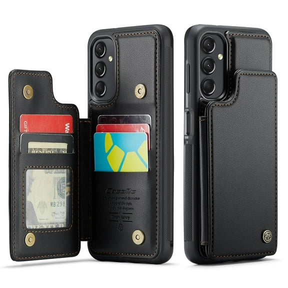 for Samsung Galaxy A24 4G Case with Card Holder, Wallet Case for Women Men with RFID Blocking, Durable Leather Kickstand Magnetic Clasp Shockproof Phone Case for Samsung Galaxy A24 4G