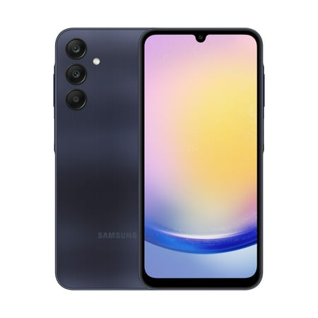 Samsung Galaxy A25 5G A Series 128GB Unlocked Android Cell Phone with 50MP Camera, US Version, Blue Black
