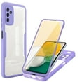 thumbnail image 1 of for Samsung Galaxy A25 5G Case with Built-in Screen Protector, Clear Shockproof Slim Full Body Protection Soft TPU Bumper Dual Layer Rugged Case Cover for Samsung Galaxy A25 5G, Purple, 1 of 7