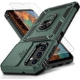 thumbnail image 1 of for Samsung Galaxy A25 5G Case with Camera Lens Cover, HD Screen Protector, 10 FT Military Grade Drop Protection, Magnetic Ring Holder Kickstand Protective Phone Case for Galaxy A25 5G, Pine Green, 1 of 12