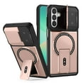 thumbnail image 1 of for Samsung Galaxy A25 5G Case, Compatible with MagSafe, Camera Flip Cover, Magnetic Bracket, Rugged Shockproof Drop Protection Durable Protective for Men & Women Hard PC Back Case, Rosegold, 1 of 8