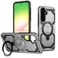 thumbnail image 1 of for Samsung Galaxy A25 5G Case with Ring Kickstand, 360°+120° Rotation, Compatible with MagSafe, Magnetic Car Mount Support, Shockproof Dual Layer Soft TPU + Hard PC Protective Cover, Gray, 1 of 7