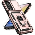 thumbnail image 1 of for Samsung Galaxy A25 5G Case with Slide Camera Cover HD Screen Protector [Military Grade 16ft. Drop Tested] Magnetic Ring Holder Kickstand Protective Phone Case for Galaxy A25 5G 2024, Rose Gold, 1 of 18