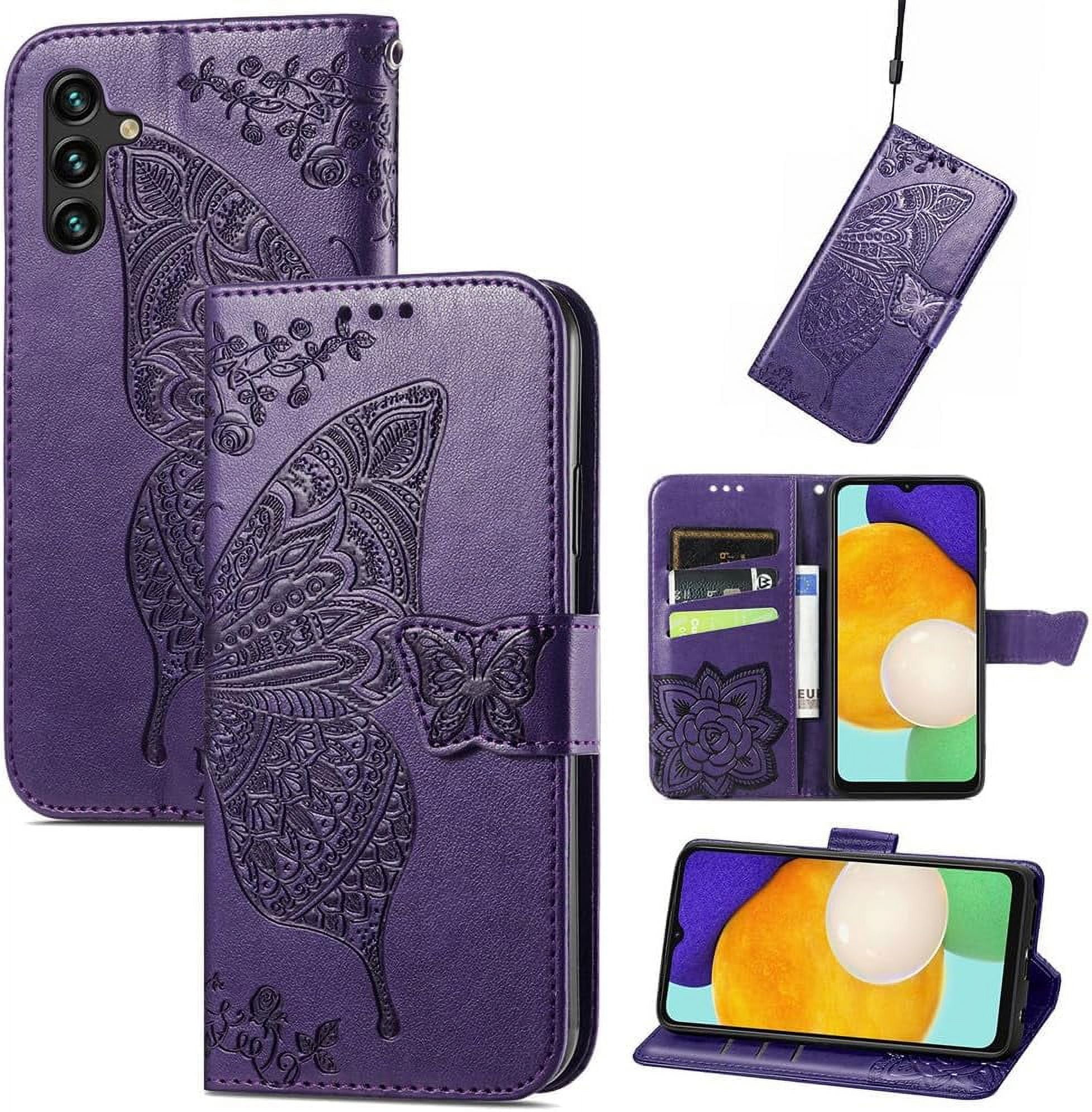 for Samsung Galaxy A25 5G Case Wallet PU Leather Credit Card Holder ...