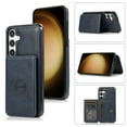 thumbnail image 1 of for Samsung Galaxy A25 5G, Classic PU Leather Case with Magnetic Clasp Card Slots Stand Function Durable Shockproof Soft TPU Phone Case Back Cover with Car Magnetic for A25 5G, Darkblue, 1 of 9