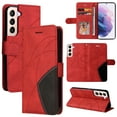 thumbnail image 1 of for Samsung Galaxy A25 5G PU Leather Wallet Case, Flip Folio Case Book Folding Case with Magnetic Kickstand Card Holders Slots Protective with Lanyard Cover for Galaxy A25 5G - Red, 1 of 9